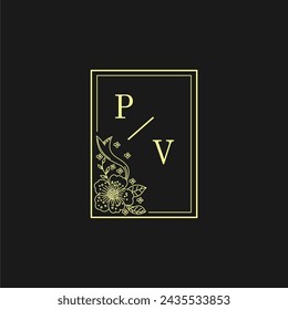Initials Wedding Logo, Wedding Monogram, Luxury Wedding Logo	