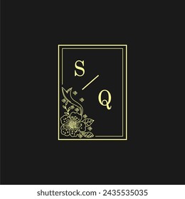 Initials Wedding Logo, Wedding Monogram, Luxury Wedding Logo	