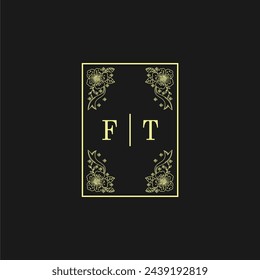 Initials Wedding Logo, Wedding Monogram, Luxury Wedding Logo	
