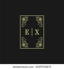 Initials Wedding Logo, Wedding Monogram, Luxury Wedding Logo	
