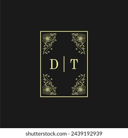 Initials Wedding Logo, Wedding Monogram, Luxury Wedding Logo	
