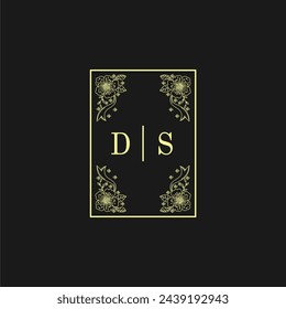 Initials Wedding Logo, Wedding Monogram, Luxury Wedding Logo	
