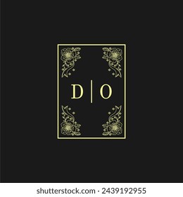 Initials Wedding Logo, Wedding Monogram, Luxury Wedding Logo	
