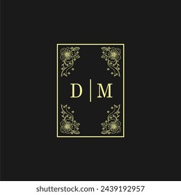 Initials Wedding Logo, Wedding Monogram, Luxury Wedding Logo	
