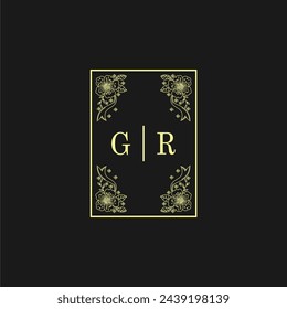 Initialen Hochzeit Logo, Hochzeit Monogramm, Luxus Hochzeit Logo	