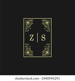 Initials Wedding Logo, Wedding Monogram, Luxury Wedding Logo	