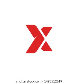 The Initials X Abstract form a bird