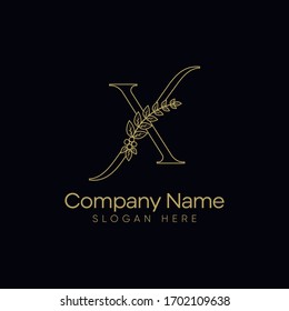 Initials X Logo Creative Template Sign Vector