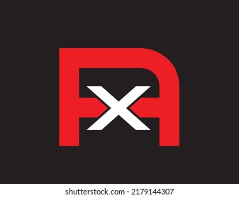 Initials A X Logo Design. 