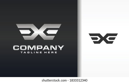 The Initials X Wing Logo