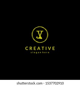 Initials Y Logo Creative Template Sign Vector