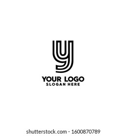 Initials Y Logo Creative Template Sign Vector
