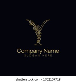 Initials Y Logo Creative Template Sign Vector
