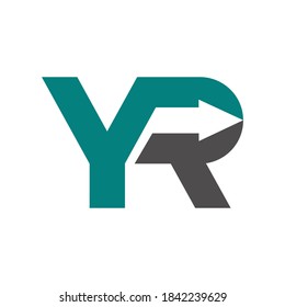 initials YR logo design for company business