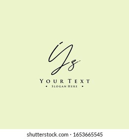 Initials Yz Logo Creative Template Sign Vector