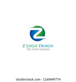 Initials Z Logo Creative Template Sign Vector