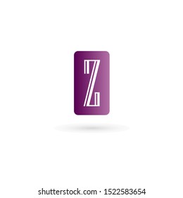 Initials Z Logo Creative Template Sign Vector