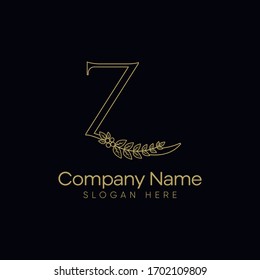 Initials Z Logo Creative Template Sign Vector