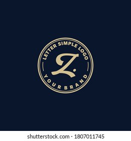 Vector de signos creativos del logotipo inicial Z de plantilla