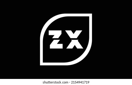 Initials ZX or XZ Monogram Logo