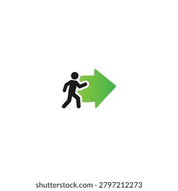 Initiate icon flat vector logo design