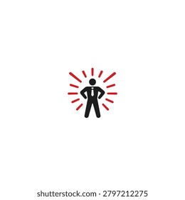 Initiate icon flat vector logo design