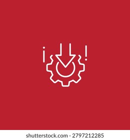 Initiate icon flat vector logo design