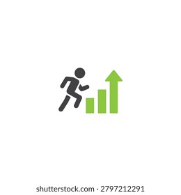 Initiate icon flat vector logo design
