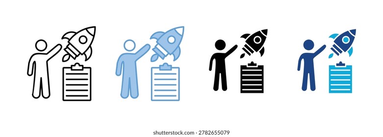Initiate Icon Set Multiple Style Collection