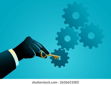 Initiating business processes, key to launching and activating a business