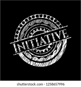 Initiative with chalkboard texture