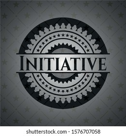 Initiative dark icon or emblem. Vector Illustration. Detailed.
