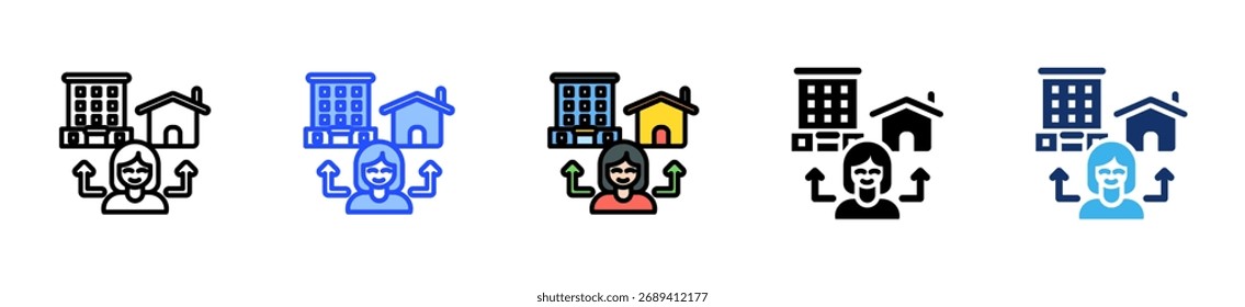 Colección De Iconos De Iniciativa Con Varios Estilos