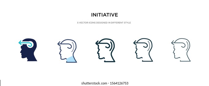 initiative icon in different style vector illustration. two colored and black initiative vector icons designed in filled, outline, line and stroke style can be used for web, mobile, ui
