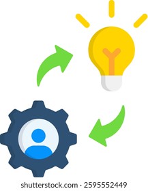 Initiative Icon Flat Vector Illustration