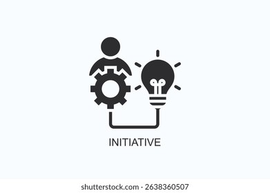 Initiative Icon Or Logo Isolated Vector Illustration