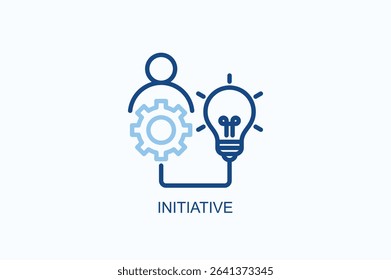 Initiative Icon Or Logo Isolated Vector Illustration