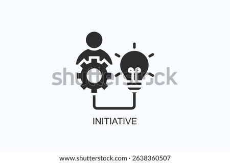 Initiative Icon Or Logo Isolated Vector Illustration