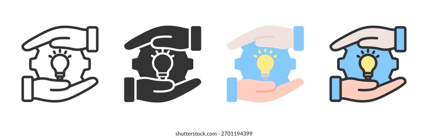 Paquete de iconos de iniciativa en varios estilos