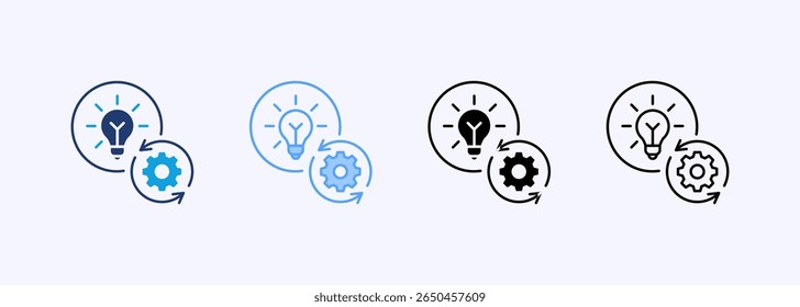 Ícone de Iniciativa Definir Coleção de Vários Estilos