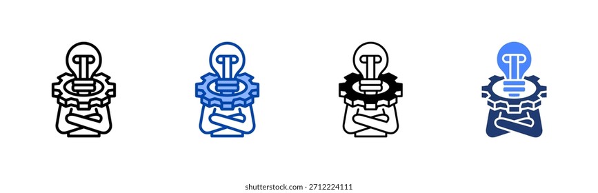 Conjunto de iconos de iniciativa colección de estilos múltiples