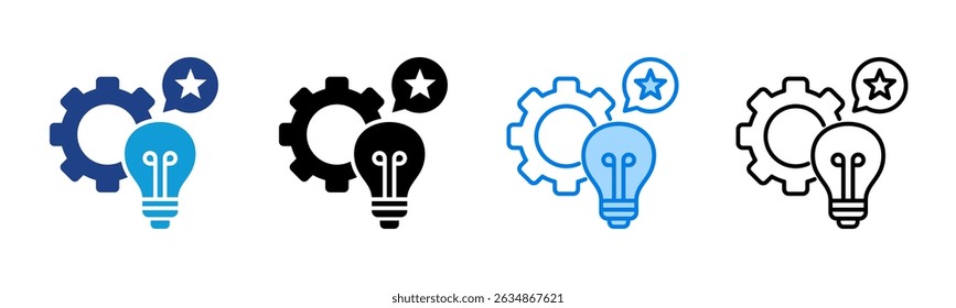 Initiative icon sheet multiple style collection