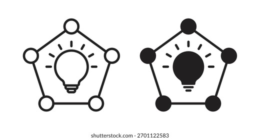 Initiative icon vector glyph flat and trendy stroke line pack