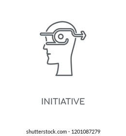 Initiative linear icon. Initiative concept stroke symbol design. Thin graphic elements vector illustration, outline pattern on a white background, eps 10.