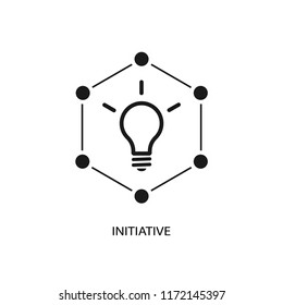 Initiative vector icon.