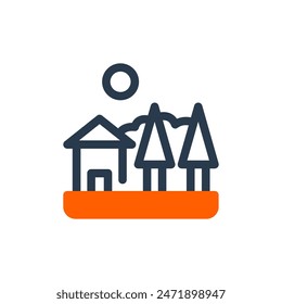 Initiatives for Rural Development Vector Icon Illustration