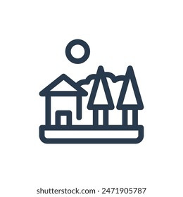 Iniciativas para el desarrollo rural Ilustración de Vector