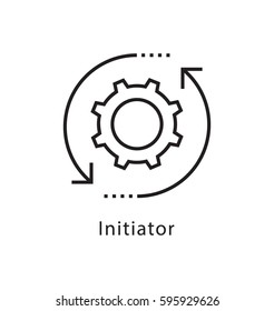 Initiator Vector Line Icon 