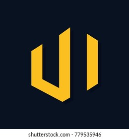 Initital Letter UI Design Logo