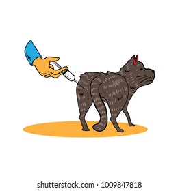 
inject animals healthy